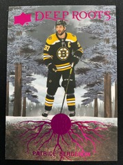 2023-24 Upper Deck Series 2 Deep Roots Purple Parallel #DR-2 Patrice Bergeron